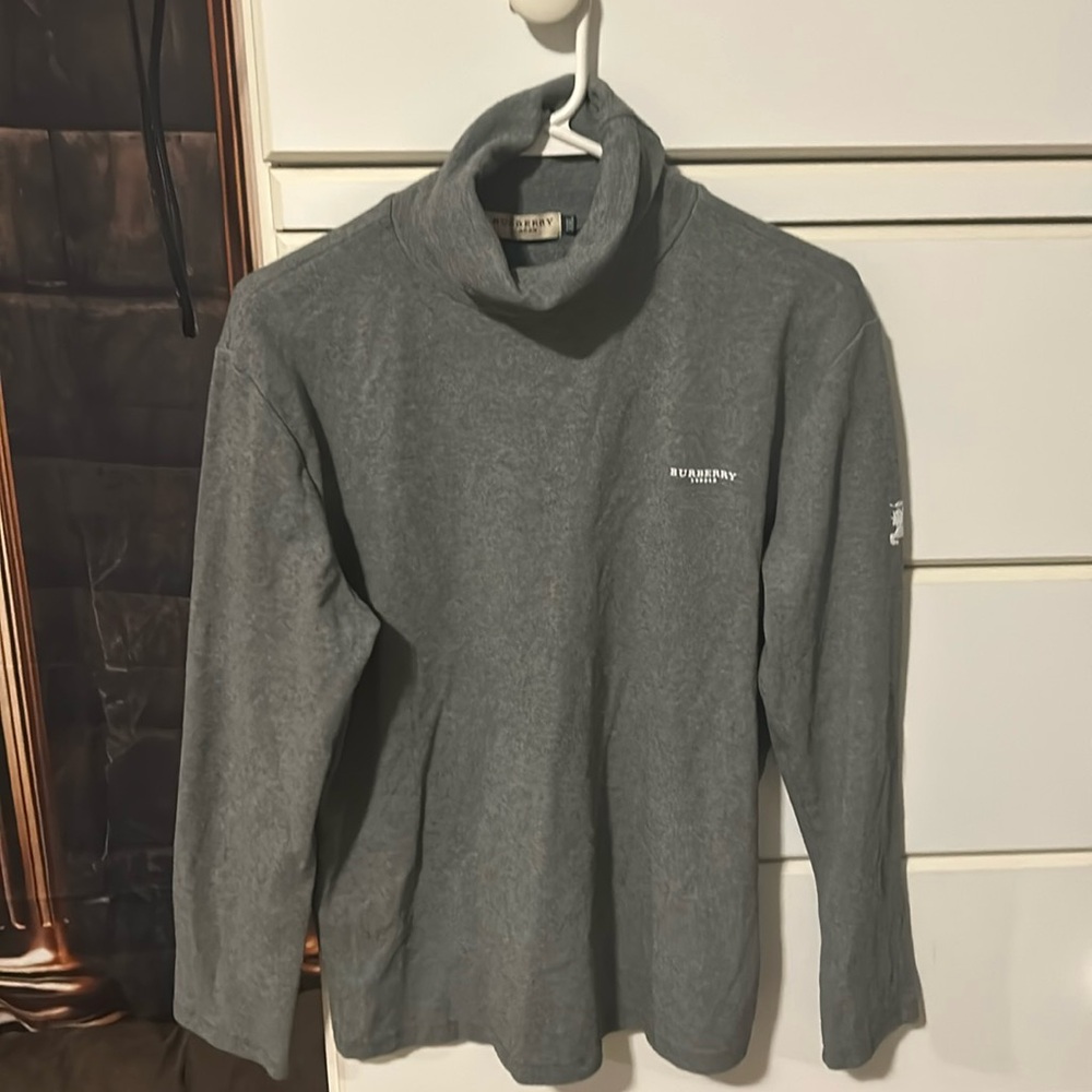 Burberry logo gray turtleneck xxl xl